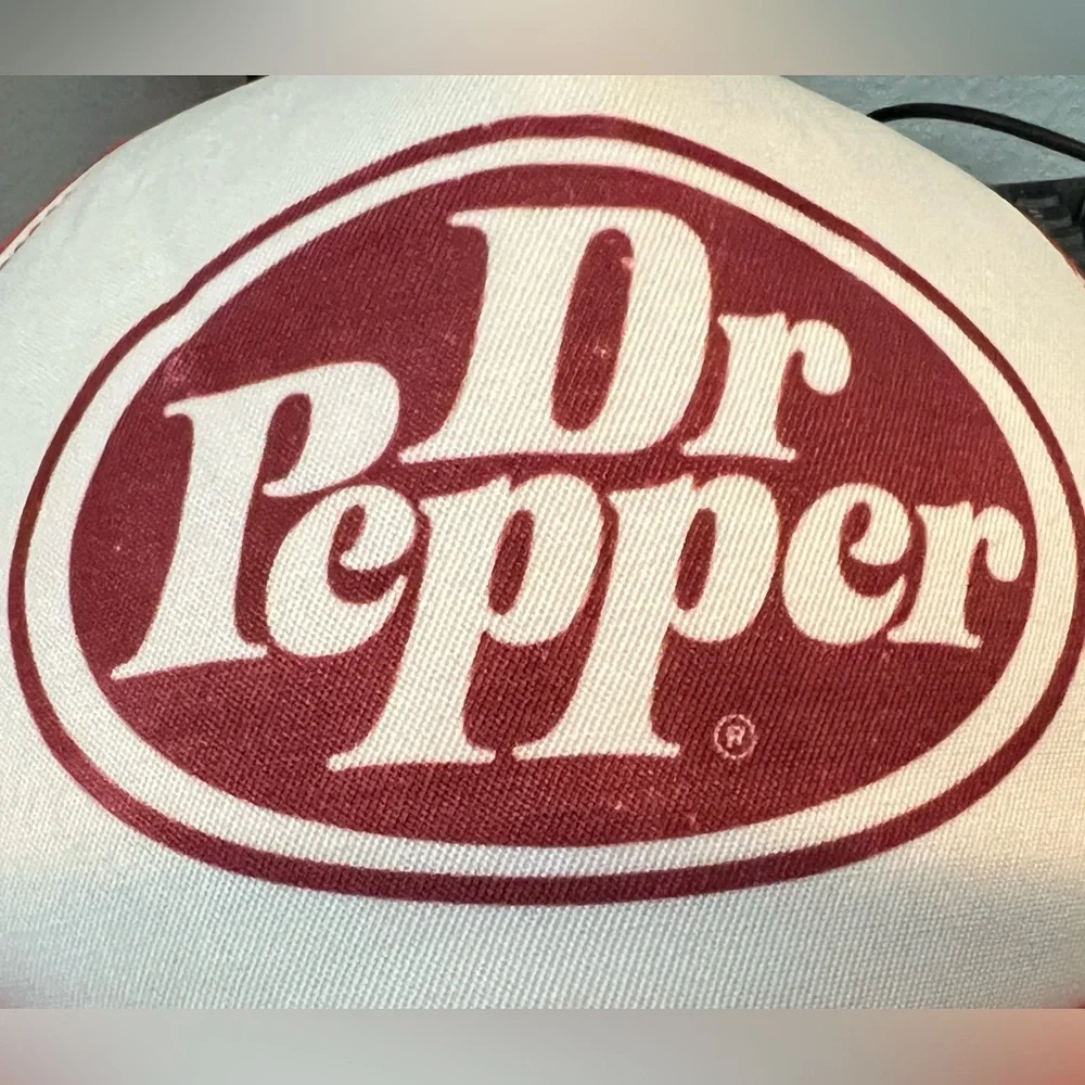 Dr. Pepper Soda Mens Officially Licensed Retro Style Logo Foam Trucker Hat Cap - Picture 5 of 7